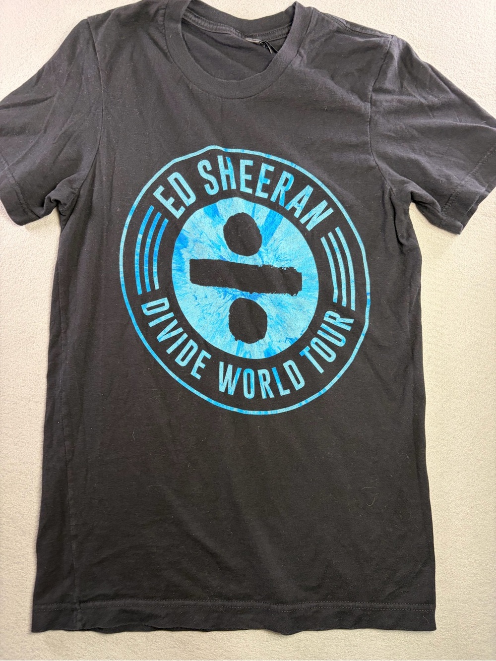 Ed Sheeran Divide World Tour Graphic Tee - Black/Blue